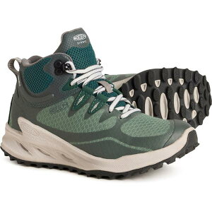 L[ fB[X V[Y u[cECu[c Keen Zionic Mid Hiking Boots - Waterproof (For Women) Dark Forest/Sea Moss tHXg