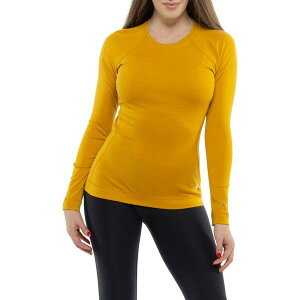 �X�}�[�g�E�[�� ���f�B�[�X �g�b�v�X �V���c SmartWool Classic Thermal Base Layer Top - Merino Woolong Sleeve Bl Honey Gold Heather �w�U�[