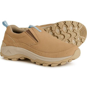 ������ ���f�B�[�X �V���[�Y �X���b�|���E���[�t�@�[ ���U�[ Merrell Nessa Slip-On Shoes - Leather (For Women) Latte