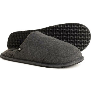 ���b�L�[�u�����h �����Y �V���[�Y �T���_�� �L���e�B���O Lucky Brand Quilted Slide-On Slippers (For Men) Charcoal �`���R�[��