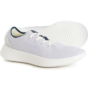�I�[���o�[�Y ���f�B�[�X �V���[�Y �X�j�[�J�[ �E�[�� Allbirds Wool Runner Go Running Shoes - Merino Wool (For Women) Light Grey Tr Nvy �O���[
