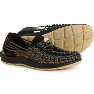 �L�[�� ���f�B�[�X �V���[�Y �T���_�� �x�X�g Keen Uneek II Harvest Sandals (For Women) Black/Black �u���b�N