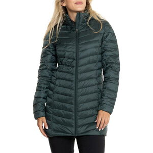 32�f�B�O���[ ���f�B�[�X �A�E�^�[ �W���P�b�g�E�u���]�� �L���e�B���O �_�E�� 32 Degrees Quilted Packable Down Jacket - 3/4-Length Detachable Hoodarkest Spruce