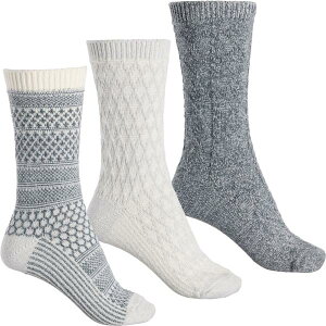 �x�A�p�E ���f�B�[�X �V���[�Y �u�[�c�E���C���u�[�c �A���N�� Bearpaw Geo Texture Ankle Boot Socks - 3-Pack Crew (For Women) Egret