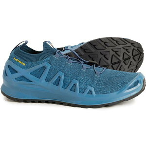 ���A �����Y �V���[�Y �X�j�[�J�[ Lowa Made in Europe Fusion Lo Hiking Shoes (For Men) Blue/Mustard �u���[