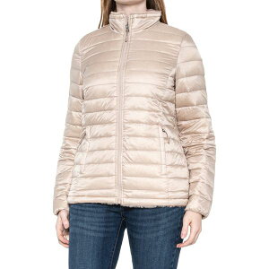 32�f�B�O���[ ���f�B�[�X �A�E�^�[ �W���P�b�g�E�u���]�� �L���e�B���O �_�E�� 32 Degreeshort Quilted Packable Down Jacket - Faux-Fur Lined Chateau Gray �O���[