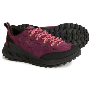 �L�[�� ���f�B�[�X �V���[�Y �X�j�[�J�[ �X�G�[�h Keen Jasper Zionic Hiking Shoes - Suede (For Women) Fig/Lilas