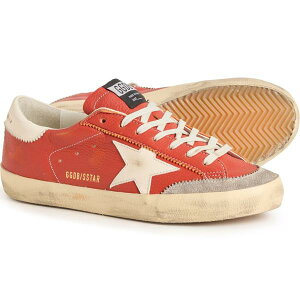 �S�[���f���O�[�X �����Y �V���[�Y �X�j�[�J�[ ���U�[ GOLDEN GOOSE Made in Italy Super-Star Sneakers - Leather (For Men) Green �O���[��