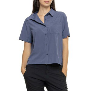 �X�}�[�g�E�[�� ���f�B�[�X �g�b�v�X �V���c �_�E�� SmartWool Everyday Button-Down Shirt - Short Sleeve Nightfall Blue �u���[