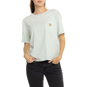 �J�[�n�[�g ���f�B�[�X �g�b�v�X �V���c Carhartt 106122 TENCEL Fiber Series Loose Fit Lightweight Pocket-Shirt - Short Sleeve Dew Drop
