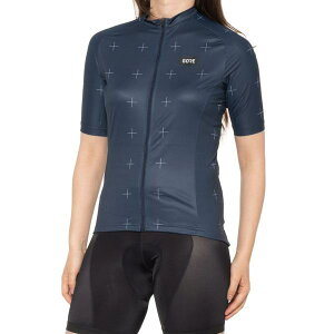 �S�A�E�F�A ���f�B�[�X �g�b�v�X �V���c �W���[�W�[ GORE WEAR Daily Cycling Jersey - Full Zip Short Sleeve Orbit Blue/White �z���C�g