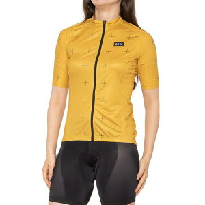 �S�A�E�F�A ���f�B�[�X �g�b�v�X �V���c �W���[�W�[ GORE WEAR Daily Cycling Jersey - Full Zip Short Sleeve Uniform Sand/Black �u���b�N