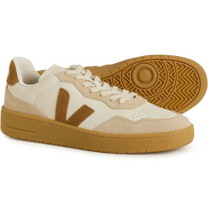 ���F�W�� �����Y �V���[�Y �X�j�[�J�[ ���U�[ VEJA V-90 Sneakers - Leather (For Men) Beige White �z���C�g