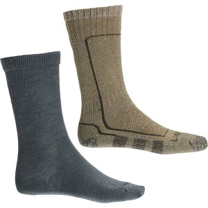 ���[�y�� �����Y �A���_�[�E�F�A �C�� �E�[�� Lorpen T2 Cold-Weather System Eco Hunting Socks - 2-Pack Merino Wool Crew (For Men) Brwn