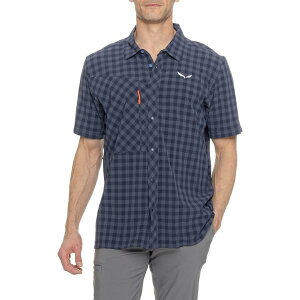 �T���� �����Y �g�b�v�X �V���c Salewa Puez Dry T-Shirt - Snap Front Short Sleeve Navy Blazer �l�C�r�[
