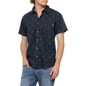 �e���c���[ �����Y �g�b�v�X �V���c tentree Camper Mancoshirt - Short Sleeve Midnight Blue/Plaza Taupe �u���[