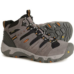 �L�[�� �����Y �V���[�Y �u�[�c�E���C���u�[�c ���U�[ Keen Headout Mid Hiking Boots - Waterproof Leather (For Men) Magnet/Orange Pepper �I�����W