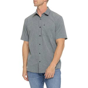 �N�C�b�N�V���o�[ �E�H�[�^�[ �}�� �����Y �g�b�v�X �V���c Quiksilver Waterman Radiance Woven Tech Shirt - Short Sleeve Black �u���b�N