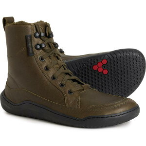 ���B���H �x�A�t�b�g ���f�B�[�X �V���[�Y �u�[�c�E���C���u�[�c ���U�[ VivoBarefoot Gobi Winterised Boots - Waterproof Leather (For Women) Olive �I���[�u