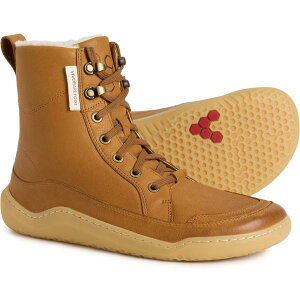 ���B���H �x�A�t�b�g ���f�B�[�X �V���[�Y �u�[�c�E���C���u�[�c ���U�[ VivoBarefoot Gobi Winterised Boots - Waterproof Leather (For Women) Tan �^��