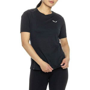 �T���� ���f�B�[�X �g�b�v�X �V���c Salewa Pedroc Polartec Delta T-Shirt - Short Sleeve Black Out �u���b�N