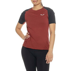 �T���� ���f�B�[�X �g�b�v�X �V���c Salewa Pedroc Polartec Delta T-Shirt - Short Sleeve Syrah/0910