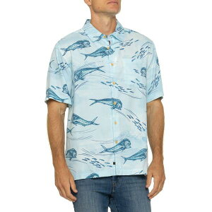 �N�C�b�N�V���o�[ �E�H�[�^�[ �}�� �����Y �g�b�v�X �V���c Quiksilver Waterman Blue Moon Shirt - Short Sleeve Beach Blue �u���[