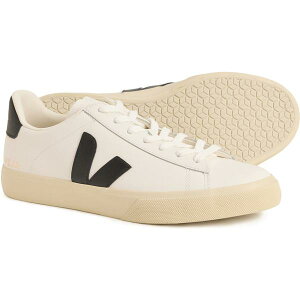 ���F�W�� �����Y �V���[�Y �X�j�[�J�[ ���U�[ VEJA Campo Sneakers - Leather (For Men) White + Black �z���C�g