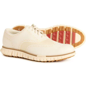 �R�[���n�[�� �����Y �V���[�Y �X�j�[�J�[ �E�B���O�`�b�v Cole Haan ZeroGrand Remastered No-Sewingtip Golf Shoes - Waterproof (For Men) Ivory / Cinnabar / Gum Wp �A�C�{���[