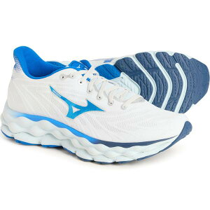 �~�Y�m �����Y �V���[�Y �X�j�[�J�[ Mizuno Wave Sky 8 Running Shoes (For Men) Air-Laser Blue �u���[