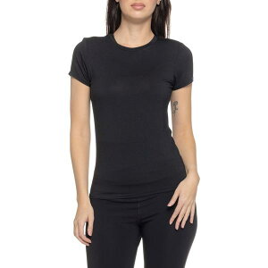 �_���X�L�� ���f�B�[�X �g�b�v�X �^���N�g�b�v �N���[�l�b�N T�V���c Danskin Everyday Crew Neck T-Shirt - 2-Pack Modal Short Sleeve Black/Nude �u���b�N