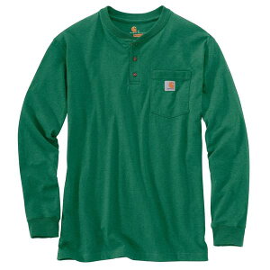 �J�[�n�[�g �����Y �g�b�v�X �V���c Carhartt K128 Loose Fit Heavyweight Pocket Henley Shirt - Long Sleeve North Woods Heather �w�U�[