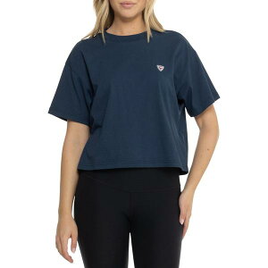 ���V�j���[�� ���f�B�[�X �g�b�v�X �V���c �N���b�v�h Rossignol Rossi Cropped T-Shirt - Short Sleeve Dark Navy �l�C�r�[