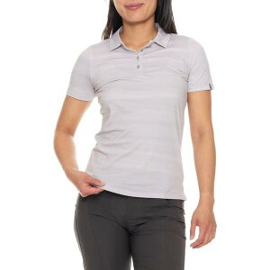 �P�[�W�F�C���[�G�X ���f�B�[�X �g�b�v�X �V���c �v�����g KJUS Enya Printed Polo Shirt - UPF 50+ Short Sleeve Alloy-White �z���C�g