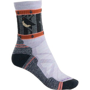 �X�}�[�g�E�[�� ���f�B�[�X �A���_�[�E�F�A �C�� SmartWool Squirrely Hike Light Cushion Socks - Merino Wool Crew (For Women) Purpleclipse �p�[�v��