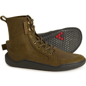���B���H �x�A�t�b�g ���f�B�[�X �V���[�Y �u�[�c�E���C���u�[�c ���U�[ VivoBarefoot Gobi Boots - Leather (For Women) Dark Olive �I���[�u