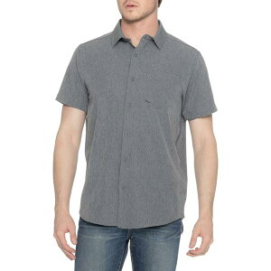 �n�[���[ �����Y �g�b�v�X �V���c Hurley Techambray Woven Shirt - Short Sleeve Black �u���b�N