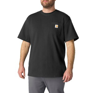 �J�[�n�[�g �����Y �g�b�v�X T�V���c Carhartt K87 Iconic Pocket Loose Fit Heavyweight-Shirt - Short Sleeve Factory Seconds Black �u���b�N