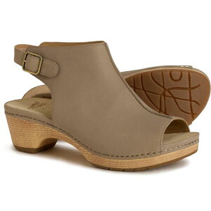�_���X�R ���f�B�[�X �V���[�Y �T���_�� Dansko Lizzy Peep Toe Sandals - Nubuck (For Women) Taupe �g�[�v