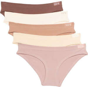 �_���X�L�� ���f�B�[�X �A���_�[�E�F�A �p���c �R�b�g�� Danskin Organicotton Panties - 5-Pack Bikini Brief Multi �}���`�J���[