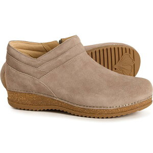 �_���X�R ���f�B�[�X �V���[�Y �u�[�c�E���C���u�[�c �X�G�[�h Dansko Muriel Shooties - Suede (For Women) Taupe �g�[�v