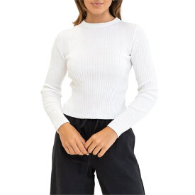 【送料無料】 リズム レディース Tシャツ トップス Rhythm Classic Knit Long Sleeve Top - Women's White