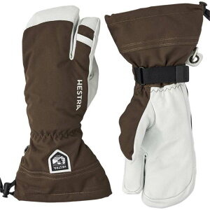 �w�X�g�� �����Y �A�N�Z�T���[ ��� ���U�[ Hestra Army Leather Heli Ski 3-Finger Mittens Espresso �A�[�~�[