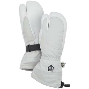 �w�X�g�� ���f�B�[�X �A�N�Z�T���[ ��� Hestra Heli 3-Finger Mittens - Women's Misty Grey/Off White �I�t�z���C�g