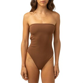 【送料無料】 リズム レディース 上下セット 水着 Rhythm Avoca Strapless One-Piece - Women's Chocolate