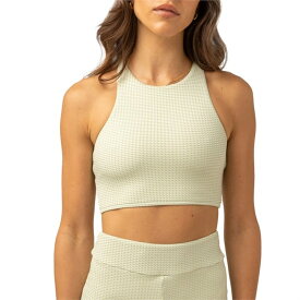 【送料無料】 リズム レディース トップのみ 水着 Rhythm Maisy Check Cross Back Crop Top - Women's Sage