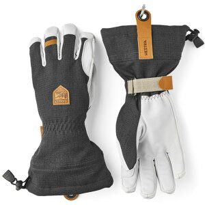 �w�X�g�� �����Y �A�N�Z�T���[ ��� ���U�[ Hestra Army Leather Patrol Gauntlet Gloves Charcoal �`���R�[��