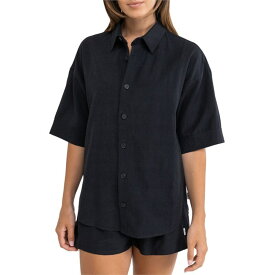 【送料無料】 リズム レディース Tシャツ トップス Rhythm Classic Lounge Shirt - Women's Black