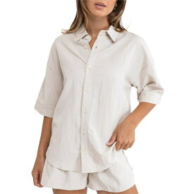 【送料無料】 リズム レディース Tシャツ トップス Rhythm Classic Lounge Shirt - Women's Oat