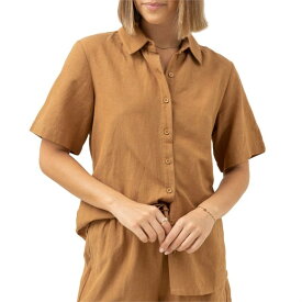 【送料無料】 リズム レディース Tシャツ トップス Rhythm Sunrise Short-Sleeve Shirt - Women's Tan